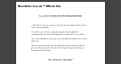 Desktop Screenshot of mobotallorsecrets.com
